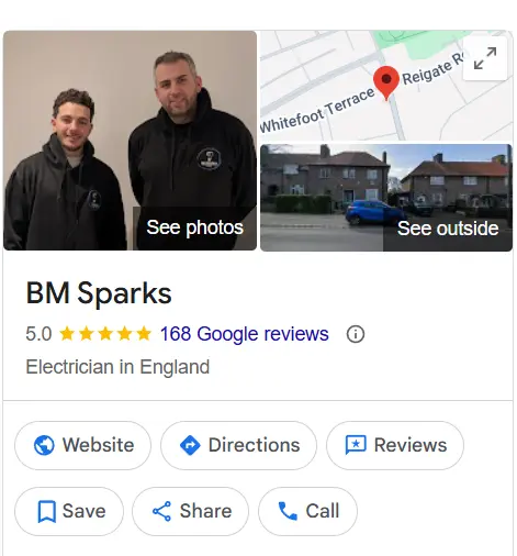 BM Sparks — Google Business Profile reviews